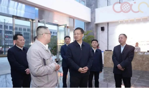 湖南省委常委、岳阳市委书记谢卫江调研湖南鑫源链科技有限公司